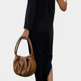Vestido Midi Elegante Maddie de Un Solo Hombro para una Look Sofisticado