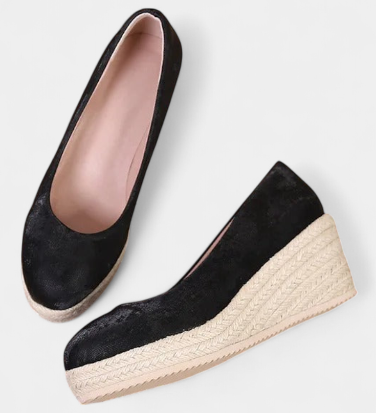 Laupa Zapatos de Plataforma con Suela Trenzada en Estilo Espadrille para un Look Chic y Cómodo