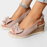 Beatriz Sandalias de Plataforma con Lazo y Correa Ajustable para un estilo cómodo y elegante