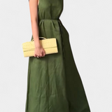 Vestido Suave sin Mangas Rosetta con Lazo Ajustable para un Look Elegante y Confortable