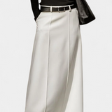 Falda H-Line Lisa de Estilo Urbano Moderno para un Look Contemporáneo