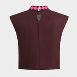 Conjunto de Top y Falda Recortada Sloan con Diseño de Palma de Coco para un Estilo Tropical y Refrescante