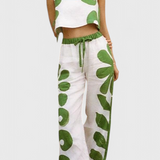 Serafina Conjunto Sin Mangas con Estampado Floral Boho - Estilo Bohemio y Atractivo