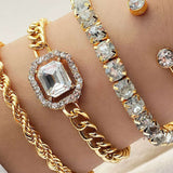 Elegante Conjunto de Pulseras con Tachuelas para un Estilo Audaz