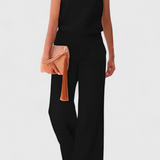 Winnie Mono de Pierna Ancha con Diseño Minimalista Elegante