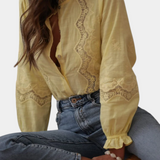 Elegante Blusa de Encaje Catarina para un Look sofisticado