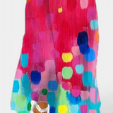 Enna Vestido Sin Mangas de Colores con Elegante Escote en V