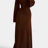 Vestido de Punto Livia con Cintura Ajustable para un Estilo Confortable y Elegante