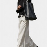 Falda H-Line Lisa de Estilo Urbano Moderno para un Look Contemporáneo