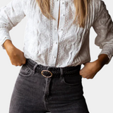 Laurina Elegante Blusa de Encaje para un look sofisticado