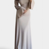 Vestido de Punto Livia con Cintura Ajustable para un Estilo Confortable y Elegante
