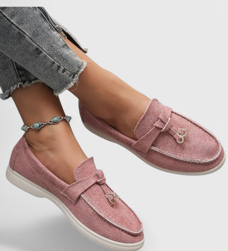 Elegantes Mocasines Coralie con Acabado en Suede para un Estilo Sofisticado