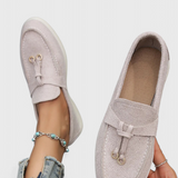 Elegantes Mocasines Coralie con Acabado en Suede para un Estilo Sofisticado