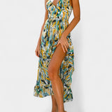 Fiona Vestido Midi de Impresión Vibrante con Estilo y Colorido