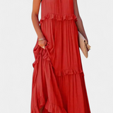 Vestido Monica de Estilo Clásico y Confort para una Frescura Natural