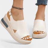Sandalias de Plataforma Brunilda con Puntera Abierta y Material Sintético para un Estilo Confortable y Moderno