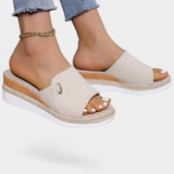 Sandalias de Plataforma para Mujeres en Tejido Natural - Estilo y Comodidad para Tus Días de Verano
