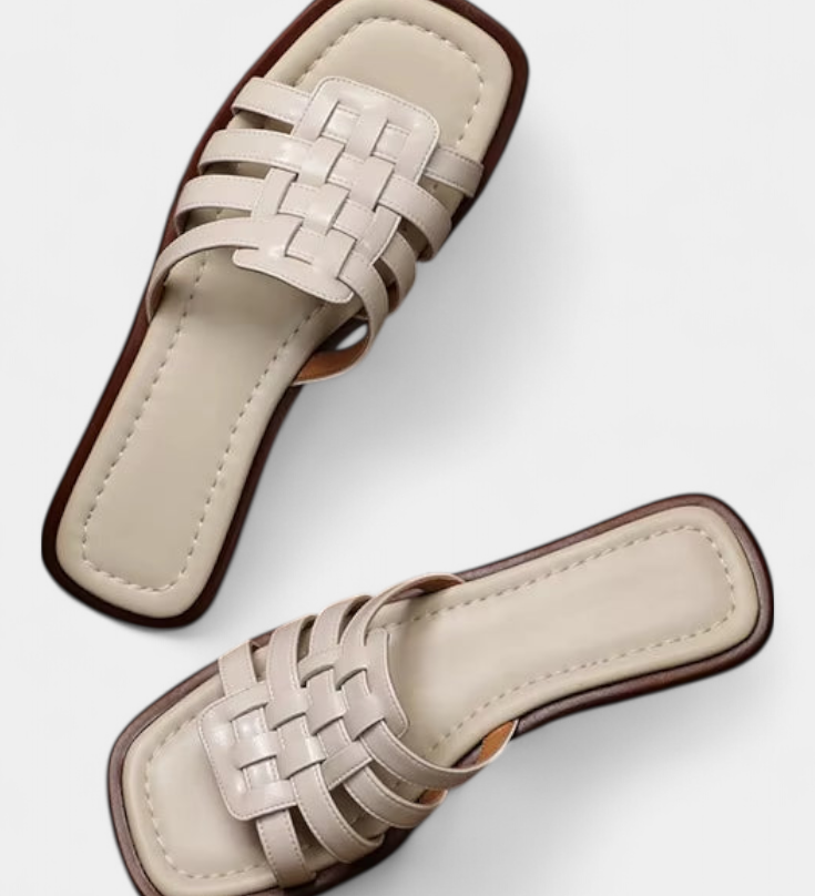 Roma Sandalias Planas Trenzadas Elegantes y Comodas