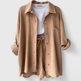 Xenia Conjunto de Collar Relajado - Estilo Casual y Elegante para Tu Look Diario