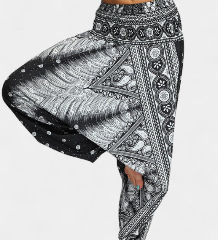 Greta Pantalones Relajados de Estilo Boho para un Look Confortable y Chic