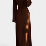 Vestido de Punto Livia con Cintura Ajustable para un Estilo Confortable y Elegante