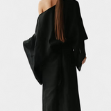 Kamilia Elegante Vestido Kimono de Lino y Algodón con Cinturón para un Estilo Confortable y Sofisticado