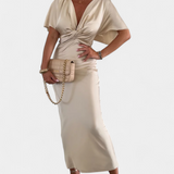 Vestido Emryn Ultra Suave con Elegante Nudo Cruzado