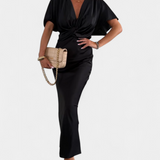 Vestido Emryn Ultra Suave con Elegante Nudo Cruzado
