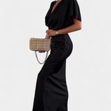 Vestido Emryn Ultra Suave con Elegante Nudo Cruzado
