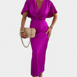 Vestido Emryn Ultra Suave con Elegante Nudo Cruzado