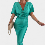 Vestido Emryn Ultra Suave con Elegante Nudo Cruzado