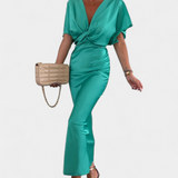Vestido Emryn Ultra Suave con Elegante Nudo Cruzado