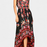 Vestido Floral Boho Chic Chiara con Cintura Ajustable para un Estilo Elegante y Confortable