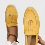 Elegantes Mocasines Coralie con Acabado en Suede para un Estilo Sofisticado