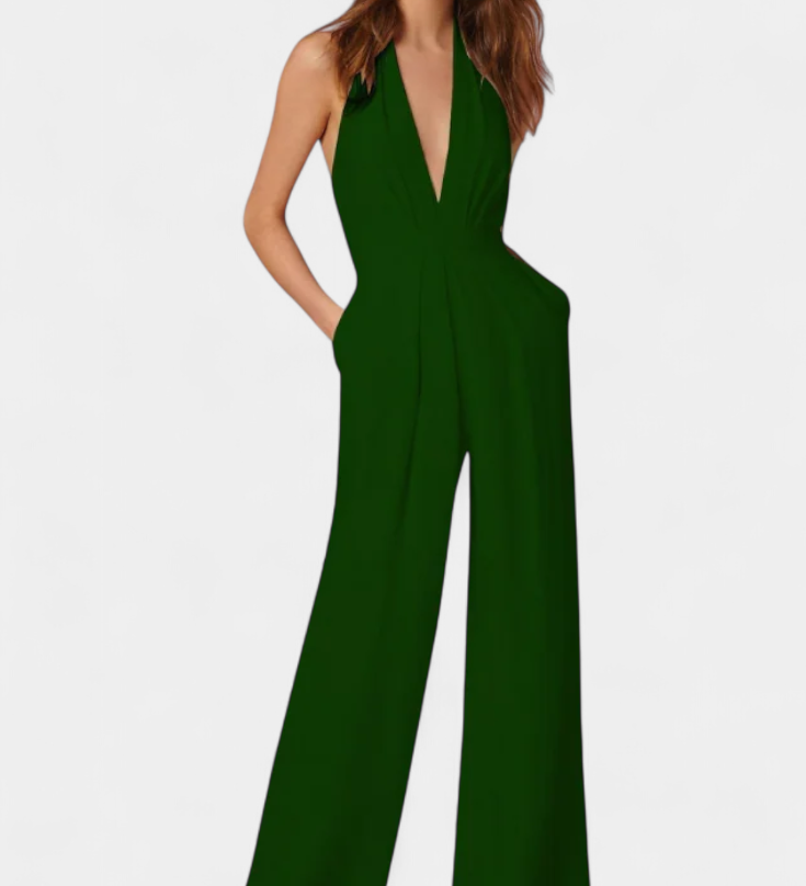 Pantalón Lila de Pierna Ancha y Diseño Elegante Ligero