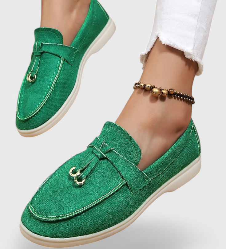 Elegantes Mocasines Coralie con Acabado en Suede para un Estilo Sofisticado