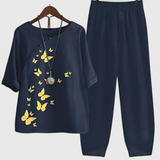 Ursula Conjunto Elegante de Camisa y Pantalón para un Estilo Relajado y Sofisticado