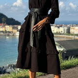 Jada Vestido Sudadera con Volantes y Silueta Casual-Chic para un estilo elegante y cómodo