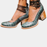 Penka Tacones con Bloque Moderno en Eco-Cuero y Diseño Atemporal