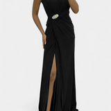 Vestido Maxi Plisado Shiloh con Abertura Lateral y Escote Cruzado - Elegancia y Estilo Inigualables
