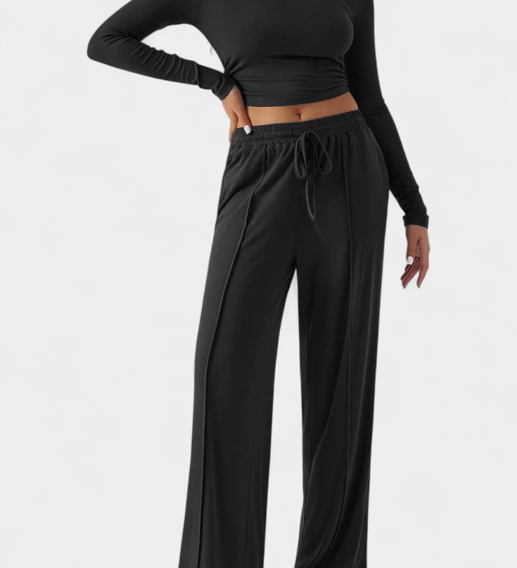 Conjunto de 2 Piezas Celaena con Elegante Escote Redondo