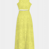 Danitza Elegante Conjunto Romántico de Encaje Floral Calado para un Look Sofisticado