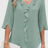 Annemiek Blusa Casual de Corte Suelto y Estilo Sofisticado para un Look Elegante y Cómodo