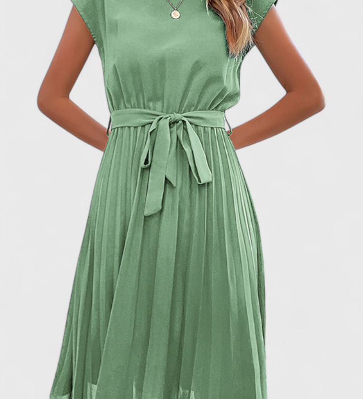 Luxie Vestido Midi Elegante de Tejido Ligero con Corte Fluido para un Estilo Sofisticado