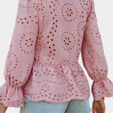 Blusa Bohemia Kayden con Encaje y Corte Fluidofilmar