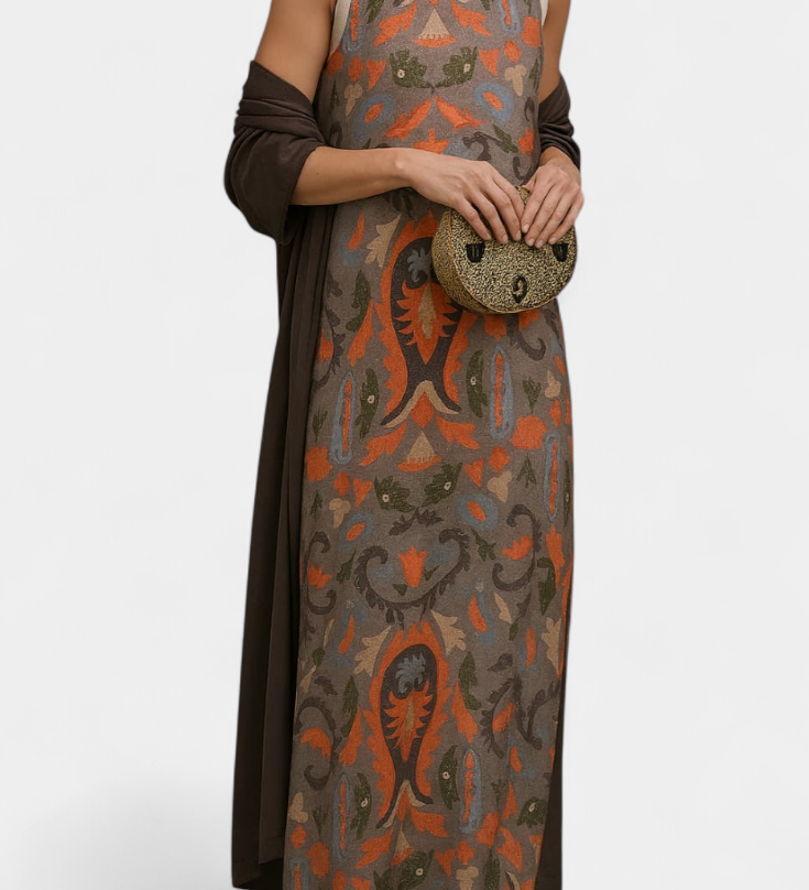 Vestido de Noche Elegante Alice con Stola para un Look Sofisticado