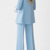 Julia Conjunto Urbano Elegante de Blazer y Pantalón de Corte Clásico