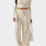 Conjunto de 2 Piezas Celaena con Elegante Escote Redondo