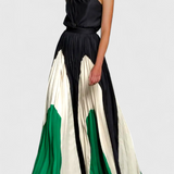 Vestido Maxi Antía Off-Shoulder con Estampado Elegante - Perfecto para Destacar en Cualquier Evento