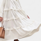 Jada Vestido Sudadera con Volantes y Silueta Casual-Chic para un estilo elegante y cómodo